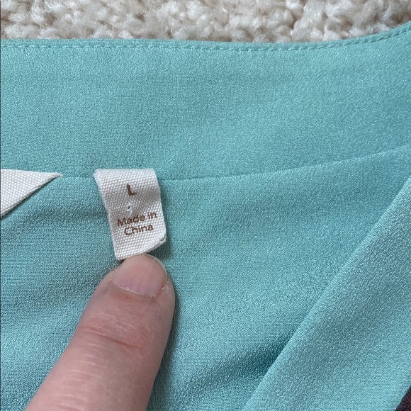 Soft Surroundings Floral Patchwork V-Neck Blouse - Picture 4 of 8